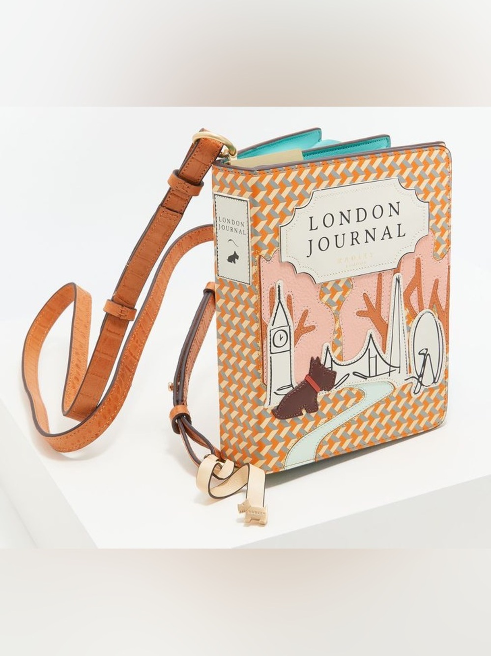RADLEY NEW Limited Edition "London Journal" Leather Crossbody Bag
